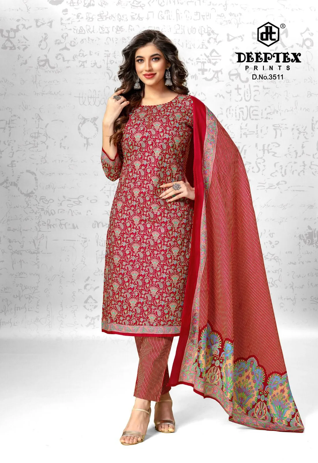 Deeptex Chief Guest Vol 35 Daily Wear Unstitched Cotton Printed Straight Salwar Suit