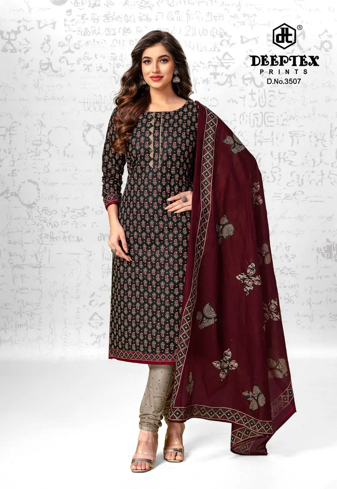 Deeptex Chief Guest Vol 35 Daily Wear Unstitched Cotton Printed Straight Salwar Suit