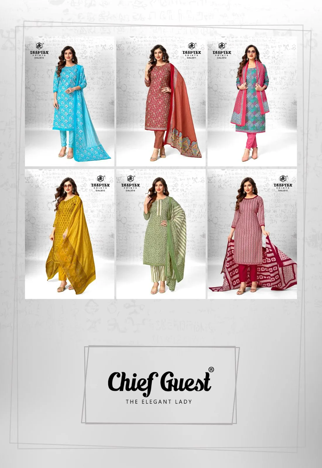 Deeptex Chief Guest Vol 35 Daily Wear Unstitched Cotton Printed Straight Salwar Suit