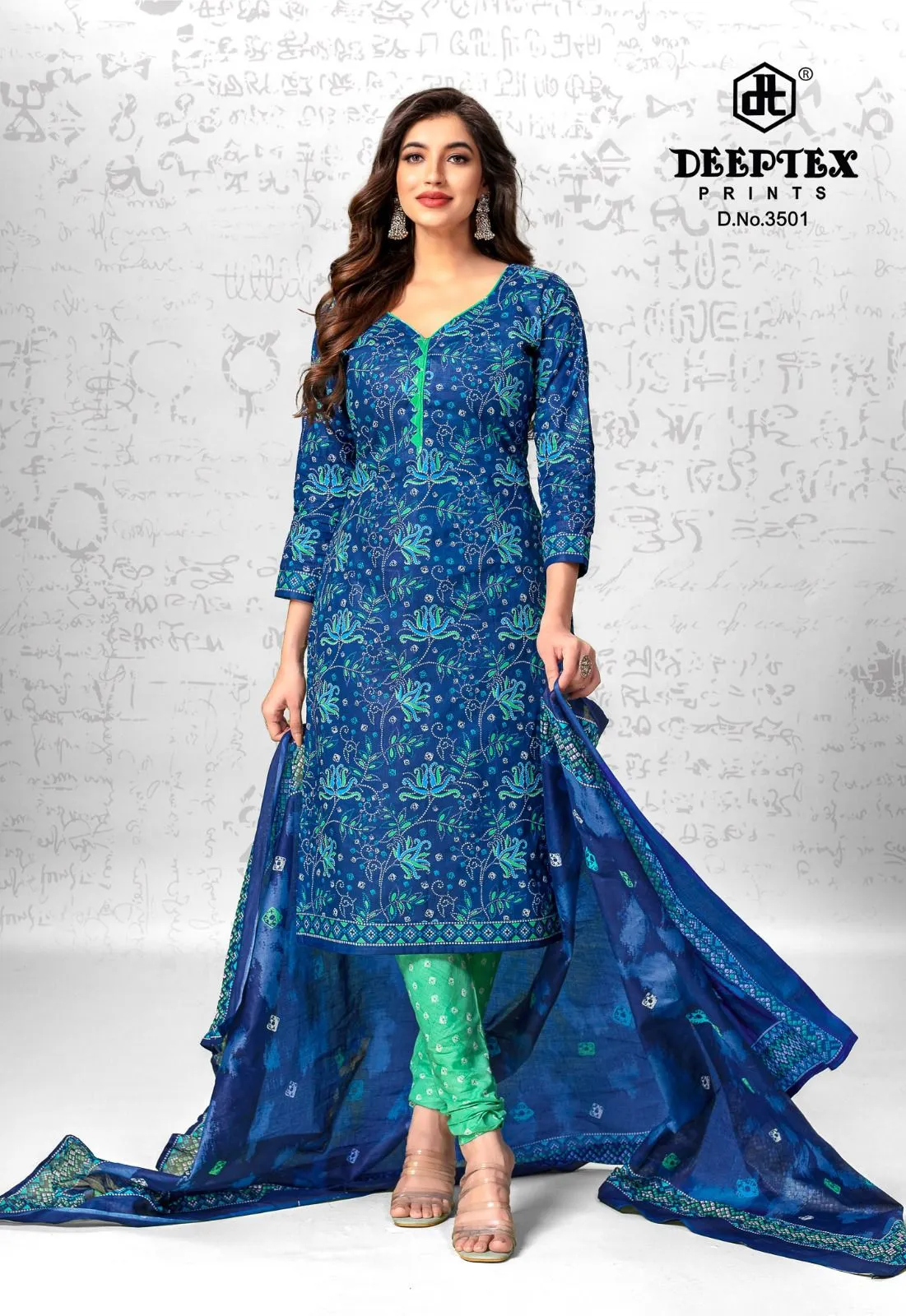 Deeptex Chief Guest Vol 35 Daily Wear Unstitched Cotton Printed Straight Salwar Suit