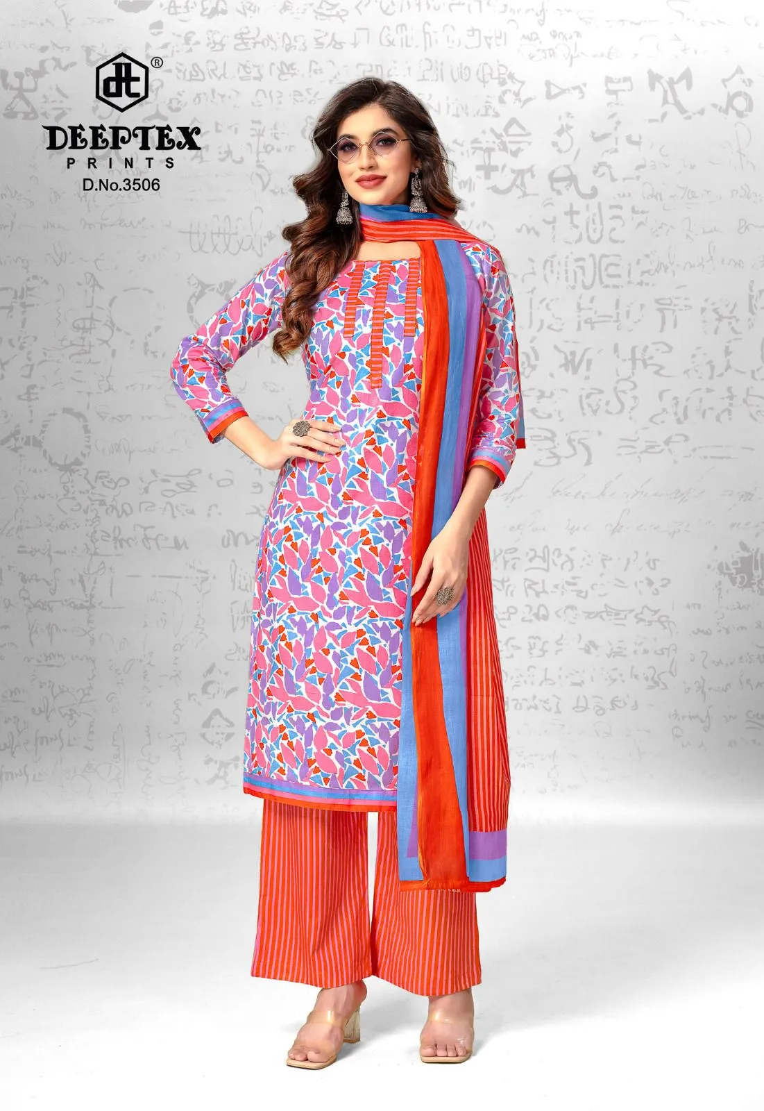 Deeptex Chief Guest Vol 35 Daily Wear Unstitched Cotton Printed Straight Salwar Suit
