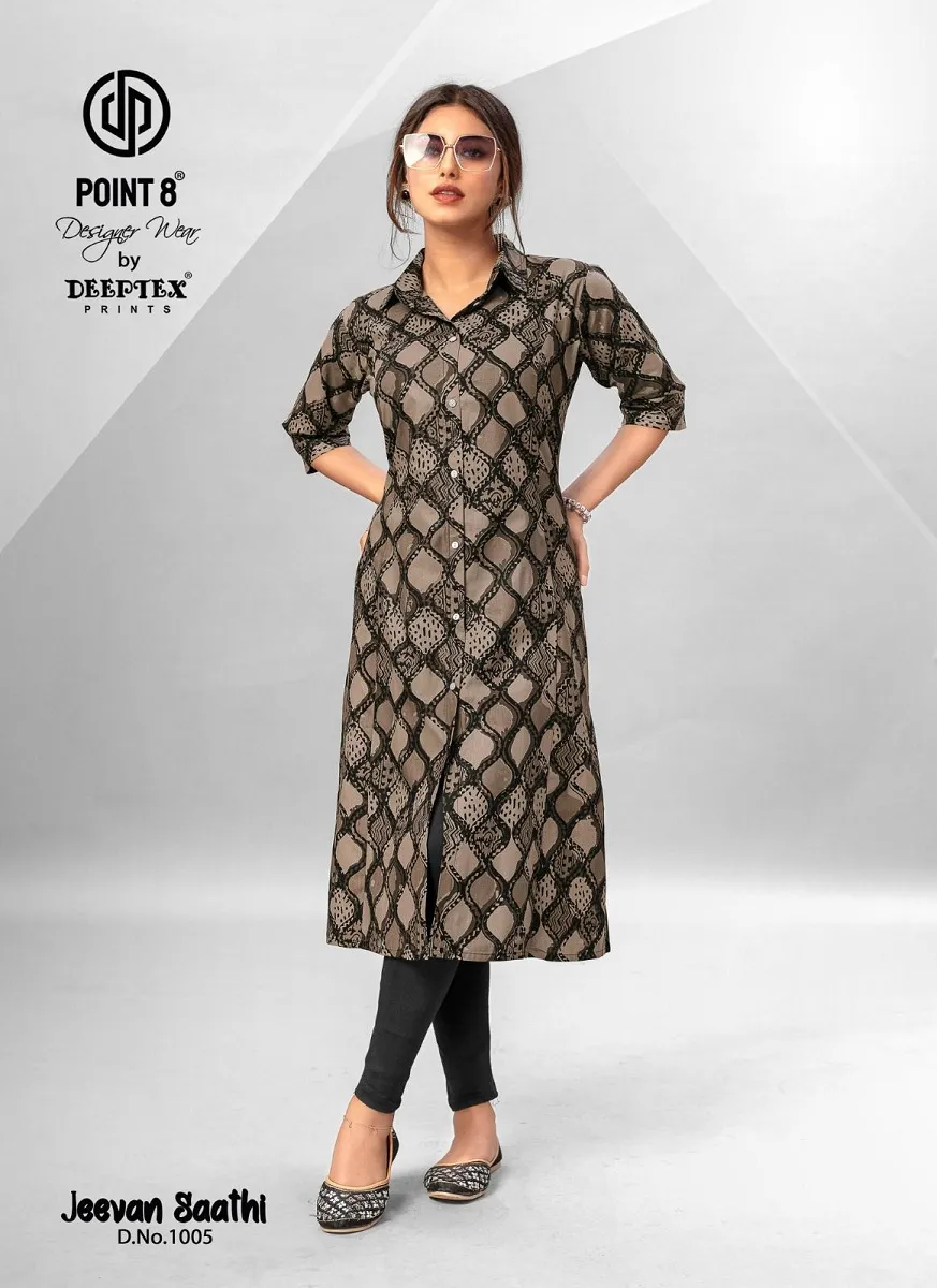 Deeptex Jeevan Sathi Vol 1 front Slit Cut Flair Style Ethnic Kurti