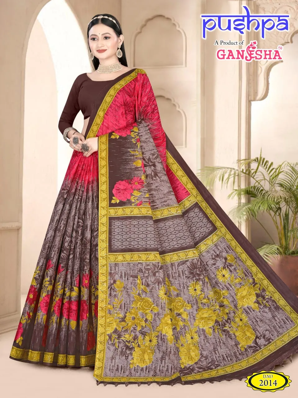 Heavy Cotton Printed Lehenga Choli Ganesha Pushpa Vol 02