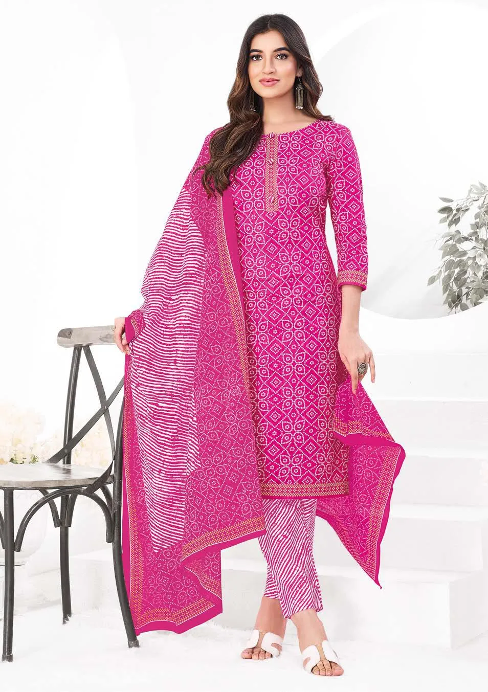 Ganpati Gouri Vol 8 Readymade Cotton Printed Straight Suit Ethnic Wear