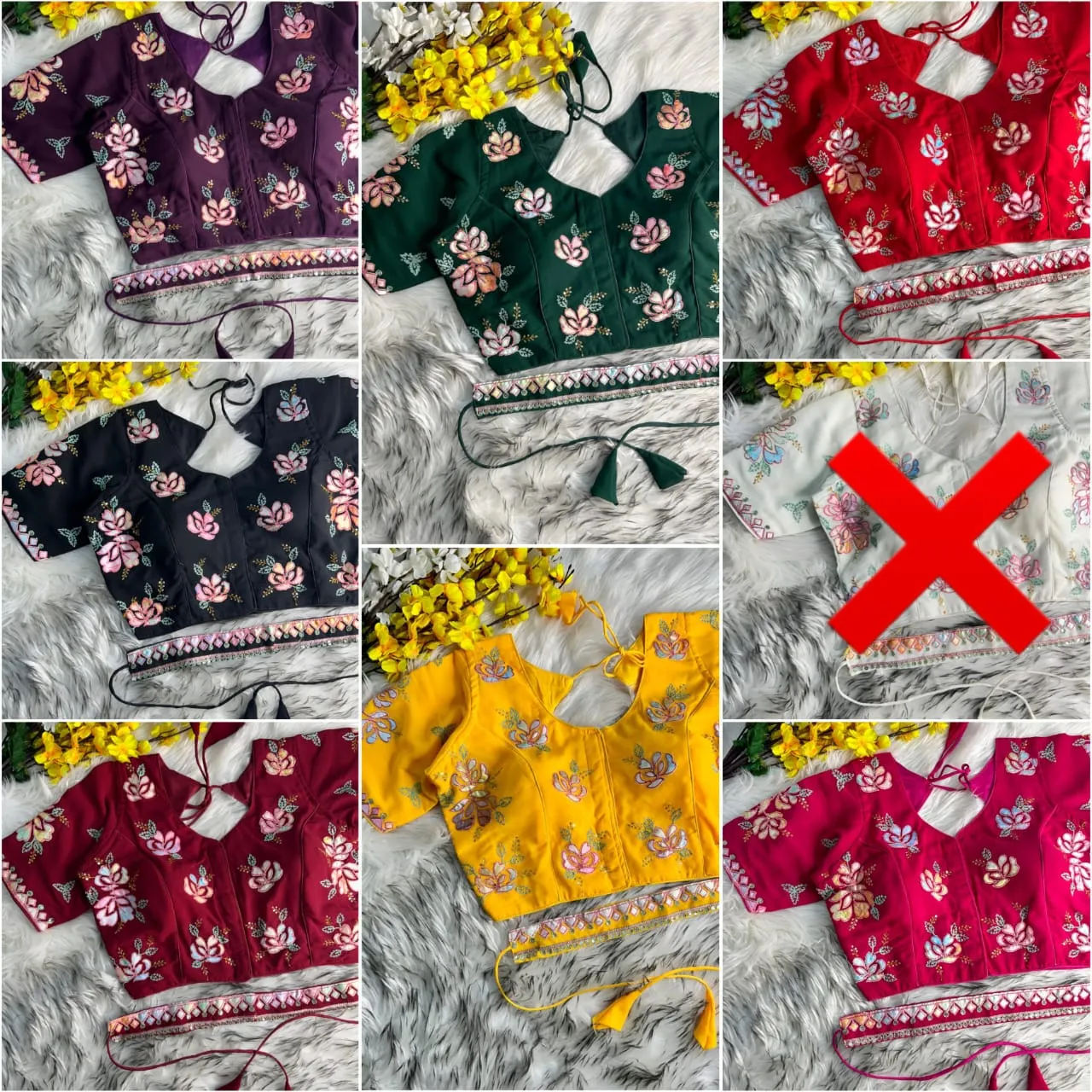 Heavy Embroidery Soft Georgette Readymade Blouse