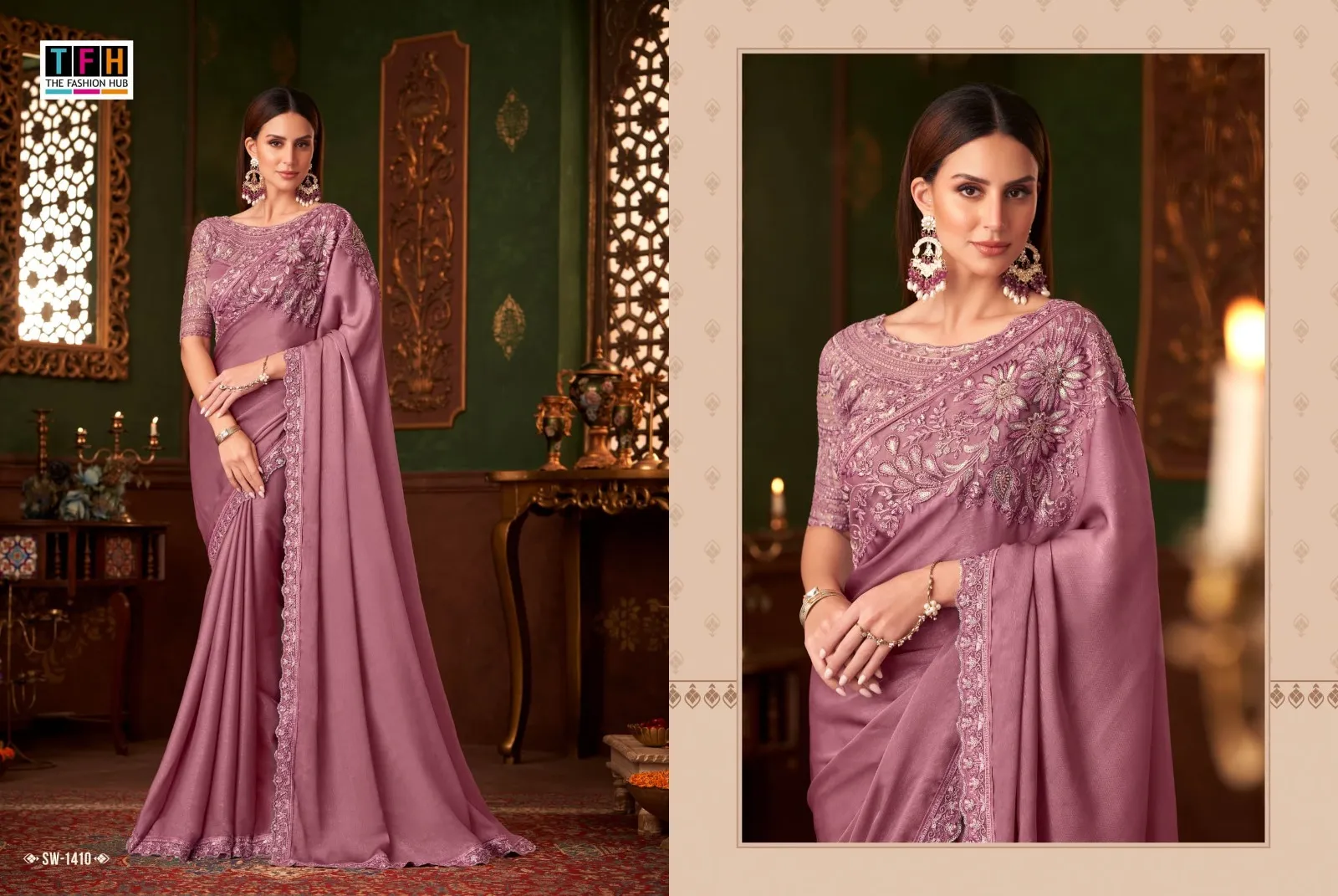 Imported Fancy Fabrics Ethnic Sarees Bollywood Style Boutique Saree