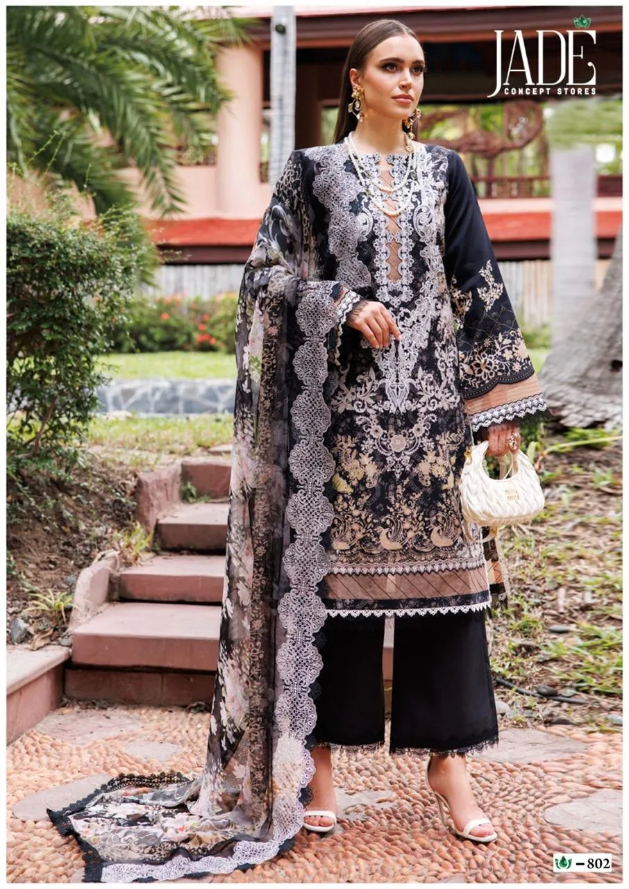 Jade Concept Store - Crimson Exclusive Heavy Lawn Collection Vol. 8 Pakistani Cotton Printed Daily Wear Suit