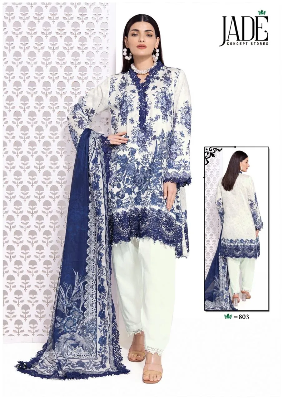 Jade Concept Store - Crimson Exclusive Heavy Lawn Collection Vol. 8 Pakistani Cotton Printed Daily Wear Suit