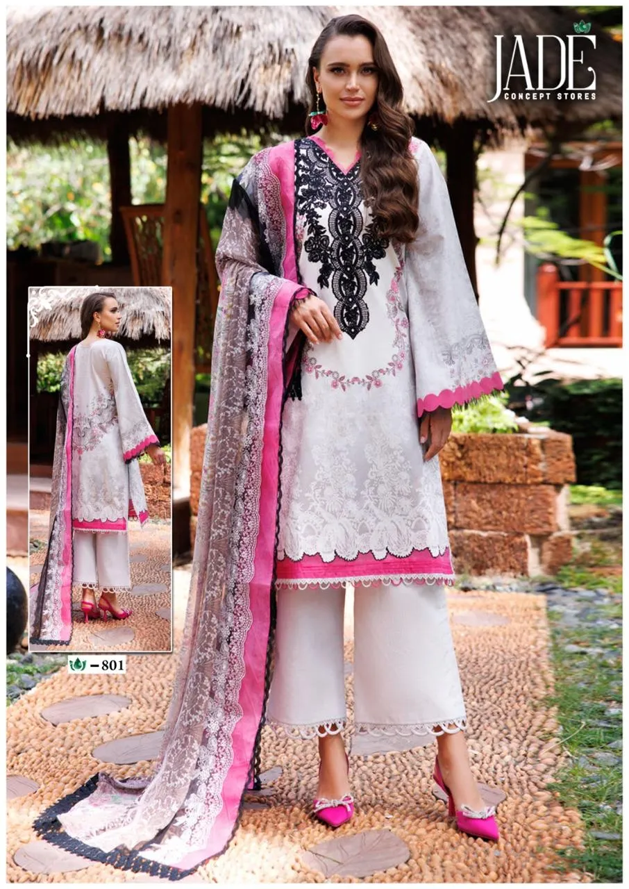 Jade Concept Store - Crimson Exclusive Heavy Lawn Collection Vol. 8 Pakistani Cotton Printed Daily Wear Suit