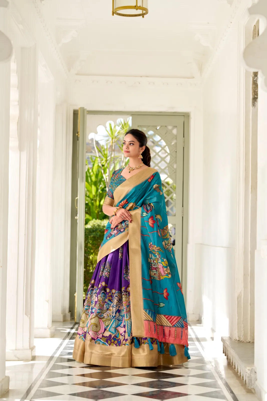 Kalamkari Printed Designer Trending Ethnic Lehenga Choli