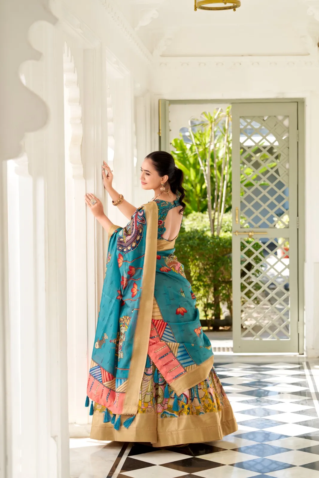 Kalamkari Printed Designer Trending Ethnic Lehenga Choli