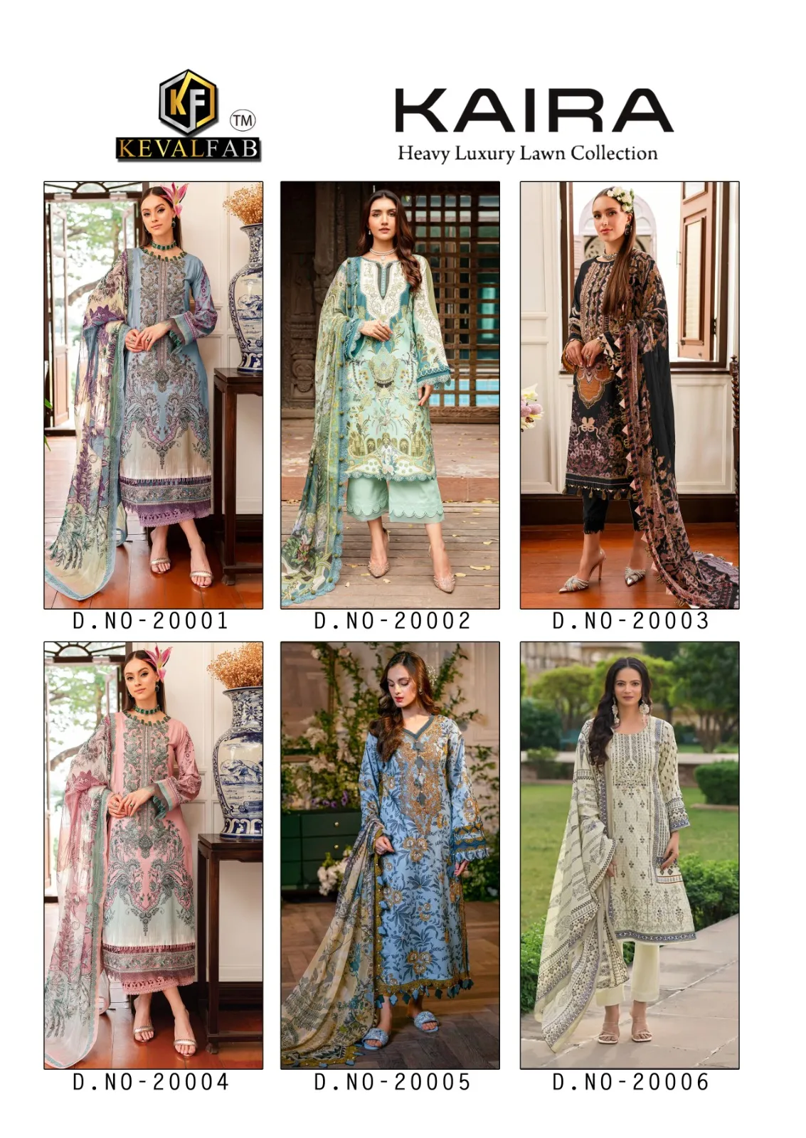 KevalFab Kaira Vol 20 Lawn Cotton Karachi Printed Dailywear Ramzan Wear Suits