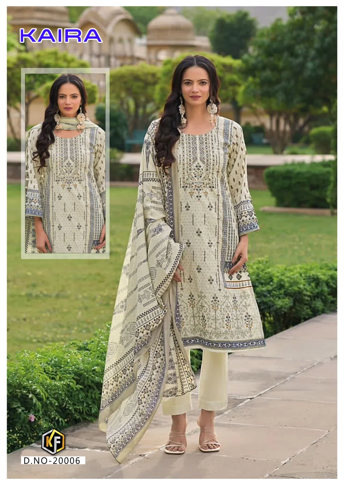 KevalFab Kaira Vol 20 Lawn Cotton Karachi Printed Dailywear Ramzan Wear Suits