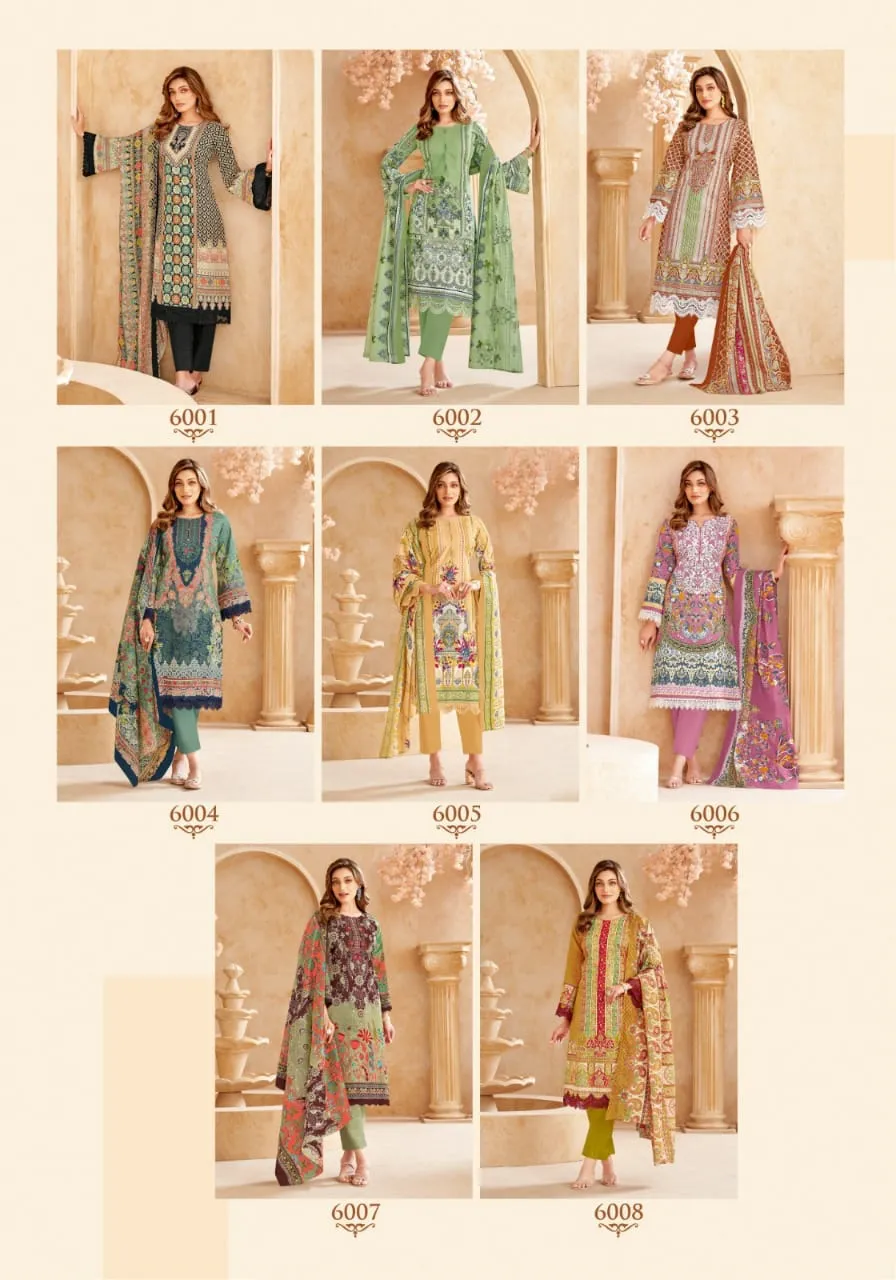 Unstitched Printed Cotton Straight Salwar Suit Summer Wear Ethnic Suits Mayur Nigar Vol 6