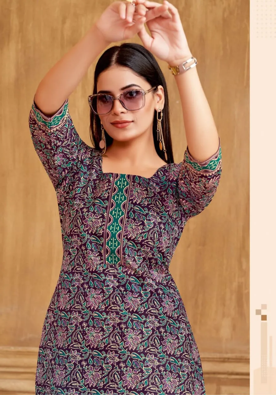 Daily Wear Printed Short Top MissWorld Khushi Vol 1