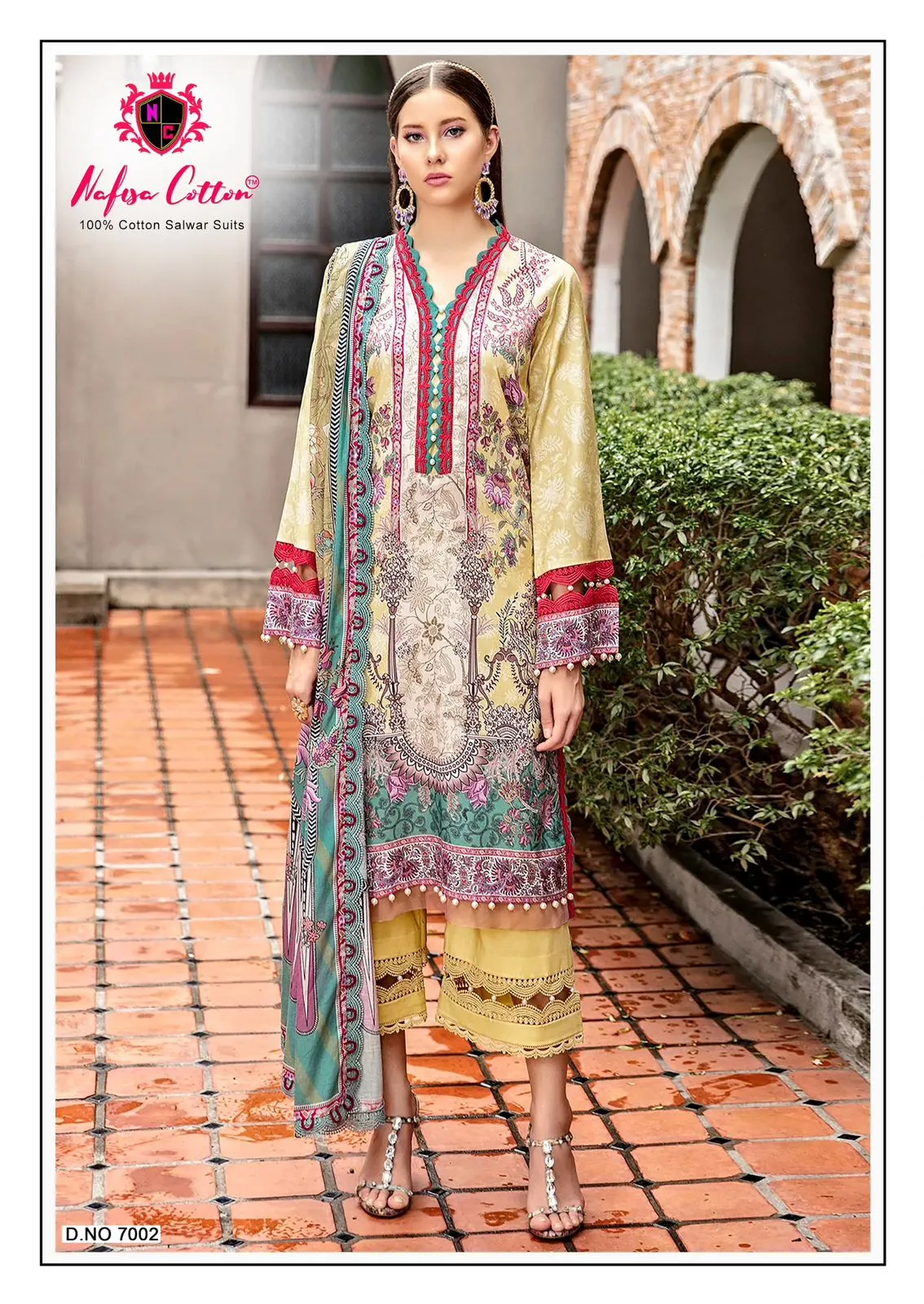 Soft Cotton Karachi Printed Pakistani Salwar Suit Nafisa Andaaz Vol 07 Supplier