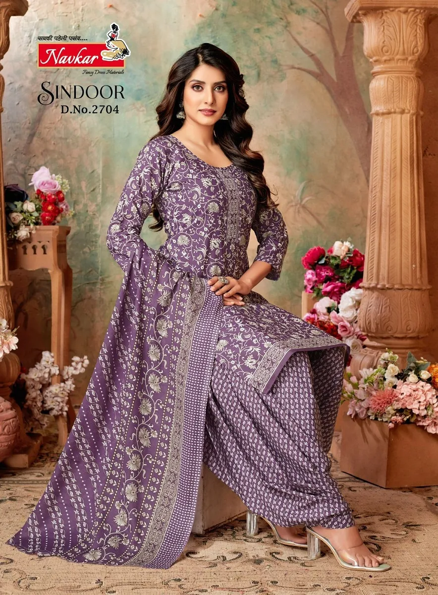 Navkar Sindoor Vol 27 indo Cotton Printed Stitched Straight Salwar Suit Daily Wear Ethnic Suit