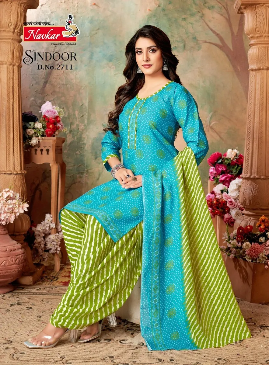 Navkar Sindoor Vol 27 indo Cotton Printed Stitched Straight Salwar Suit Daily Wear Ethnic Suit
