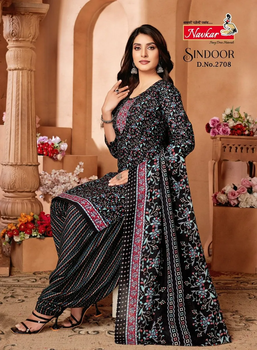 Navkar Sindoor Vol 27 indo Cotton Printed Stitched Straight Salwar Suit Daily Wear Ethnic Suit