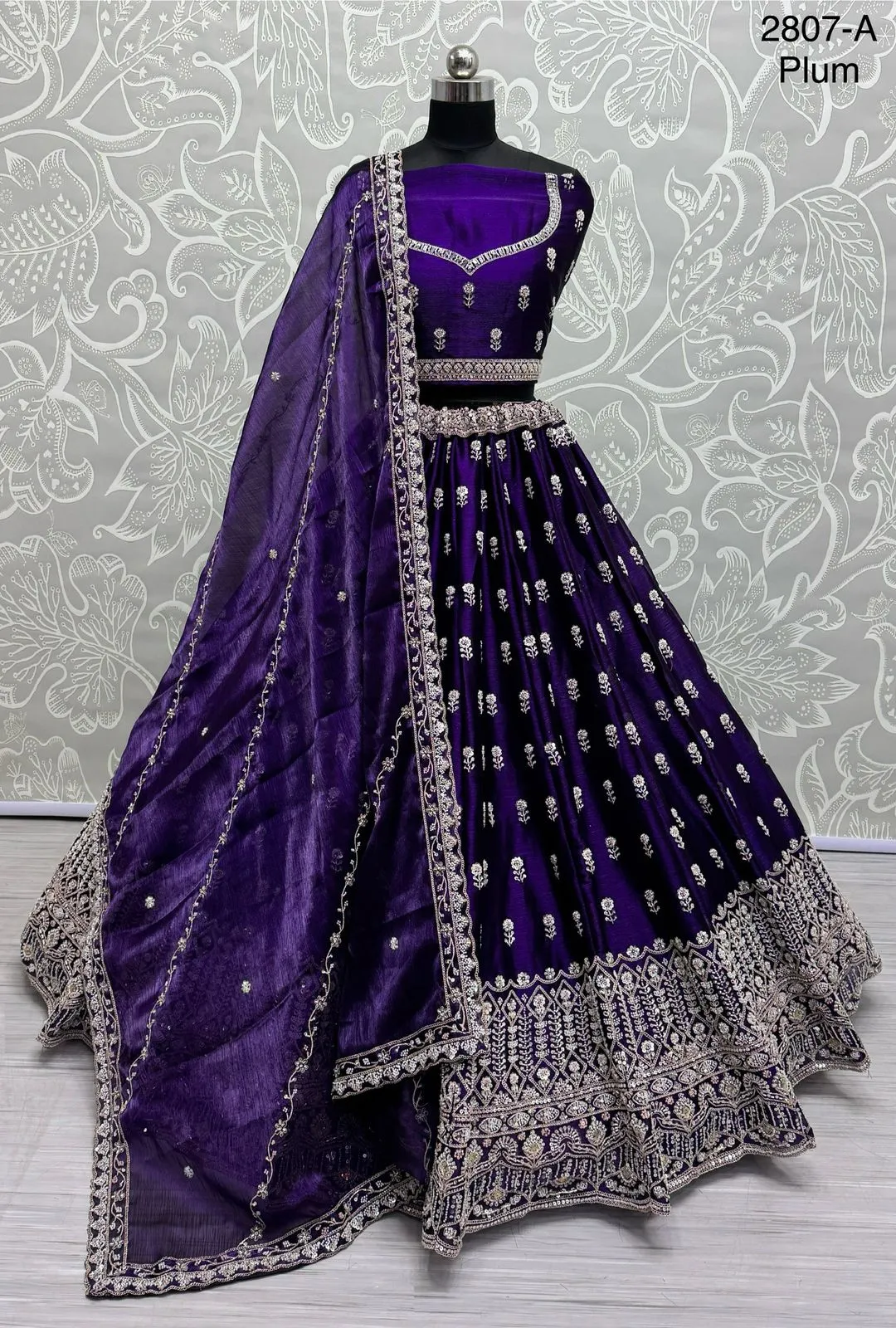 Phenomenal Look Motif Handwork Designer Party Wear Lehenga Choli