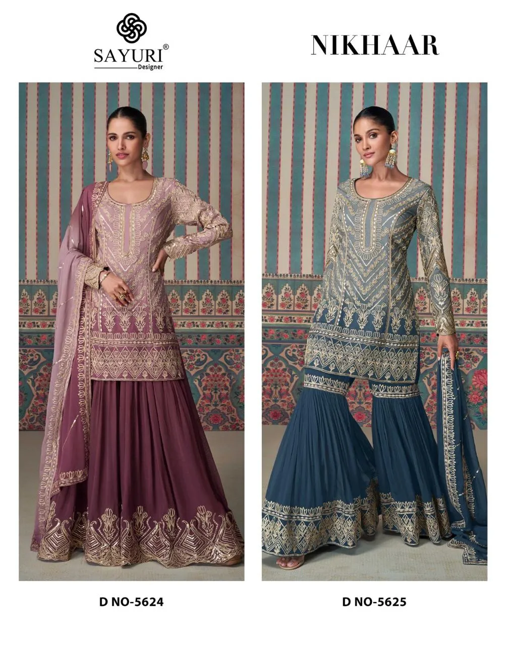 Premium Georgette Designer Sharara Salwar Ethnic Suit Sayuri  Nikhaar