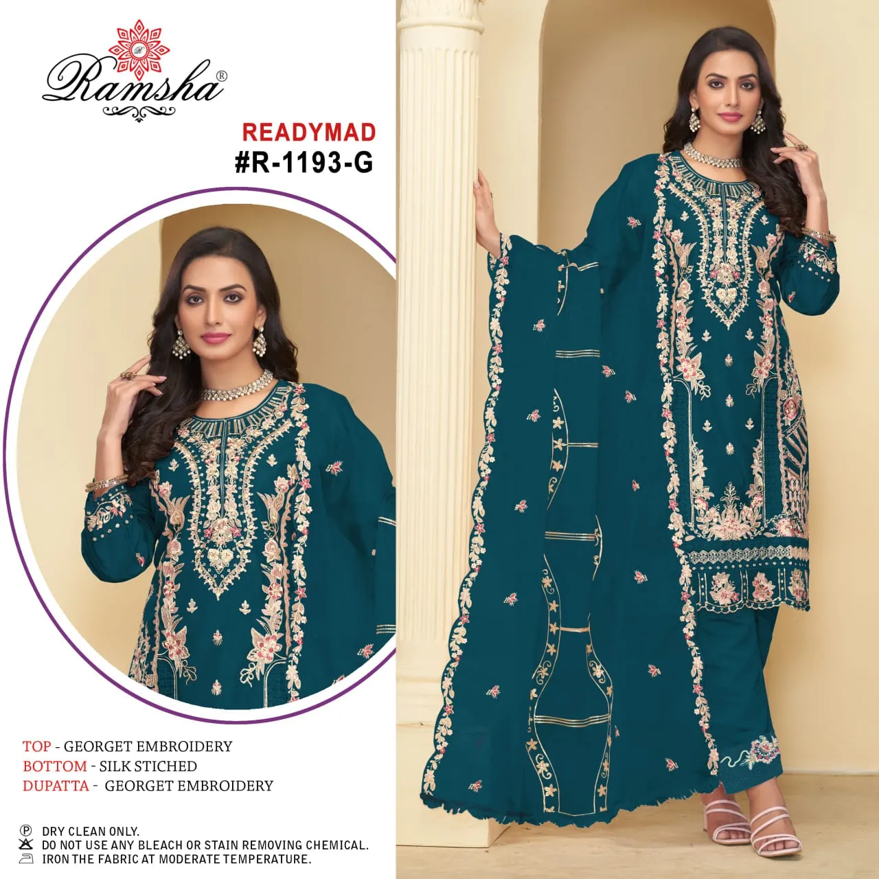 Ramsha Designer Readymade Pakistani Salwar Ethnic Suits R-1193 NX