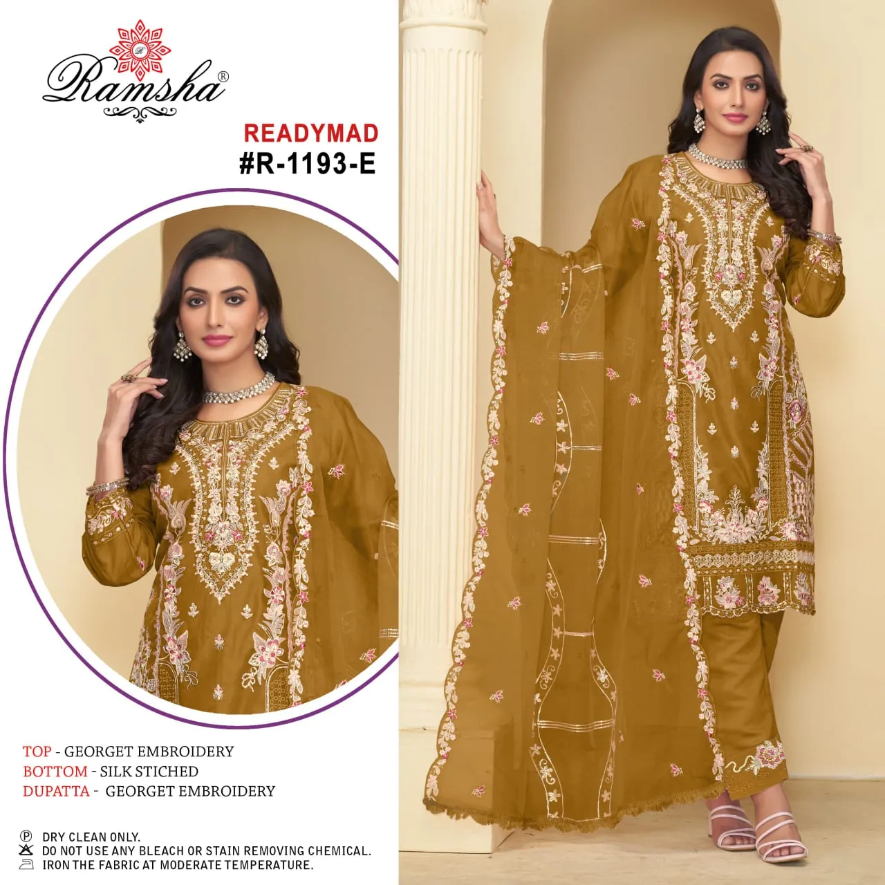 Ramsha Designer Readymade Pakistani Salwar Ethnic Suits R-1193 NX