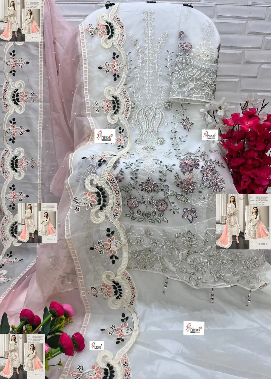 Shree Fabs K-5171 Designer Pakistani Organza Pakistani Salwar Suit