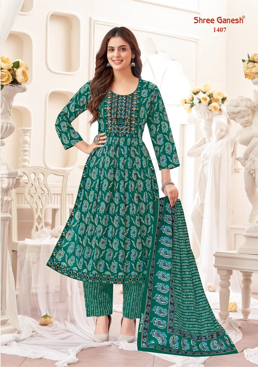 Nayra Cut Printed Daily Wear Salwar Suit Shree Ganesh Zaara Vol 4 Supplier