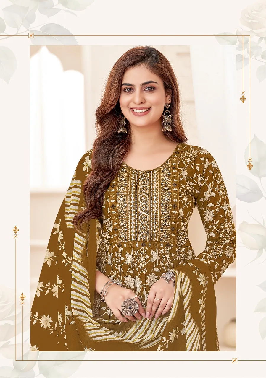 Nayra Cut Printed Daily Wear Salwar Suit Shree Ganesh Zaara Vol 4 Supplier