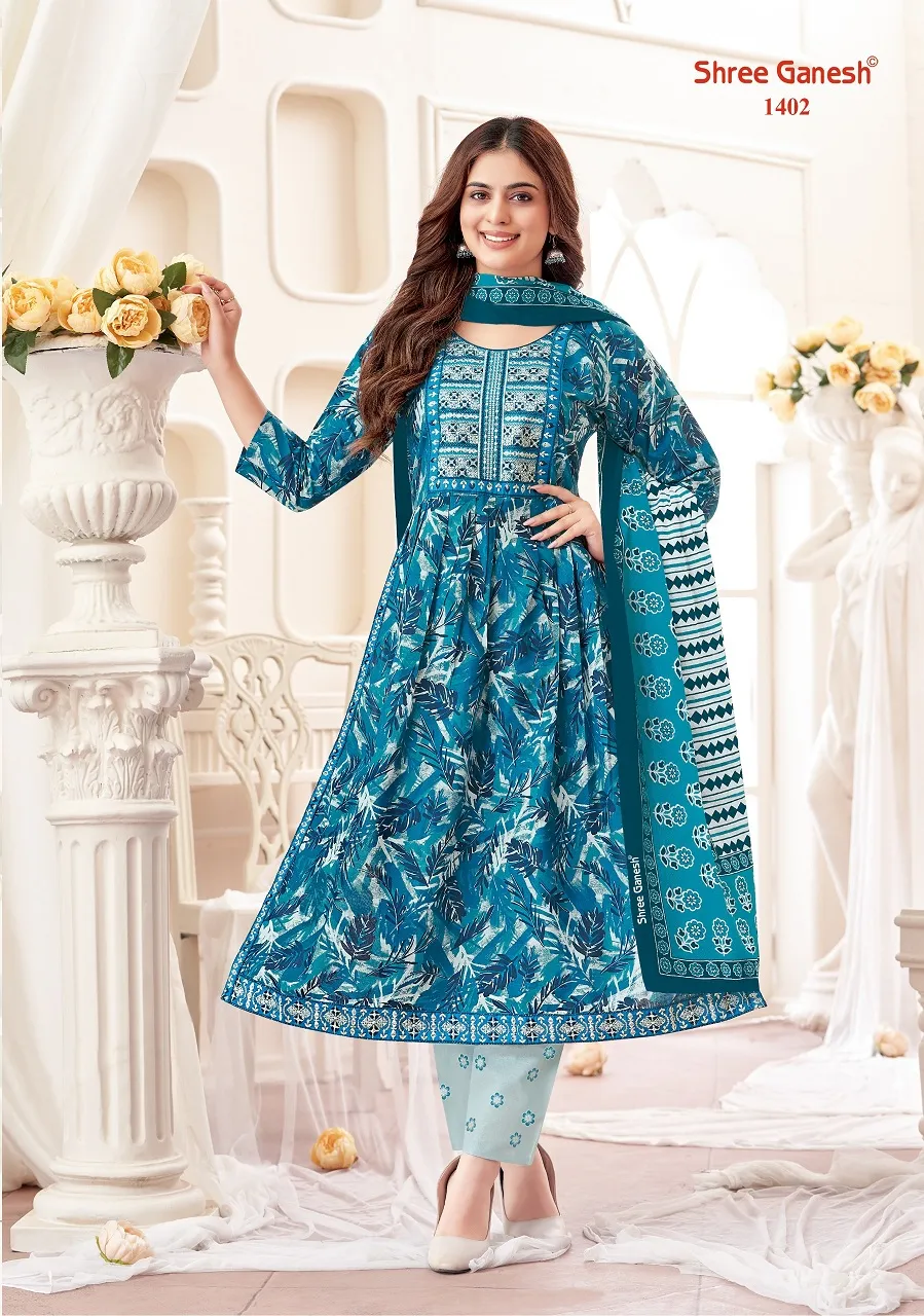 Nayra Cut Printed Daily Wear Salwar Suit Shree Ganesh Zaara Vol 4 Supplier