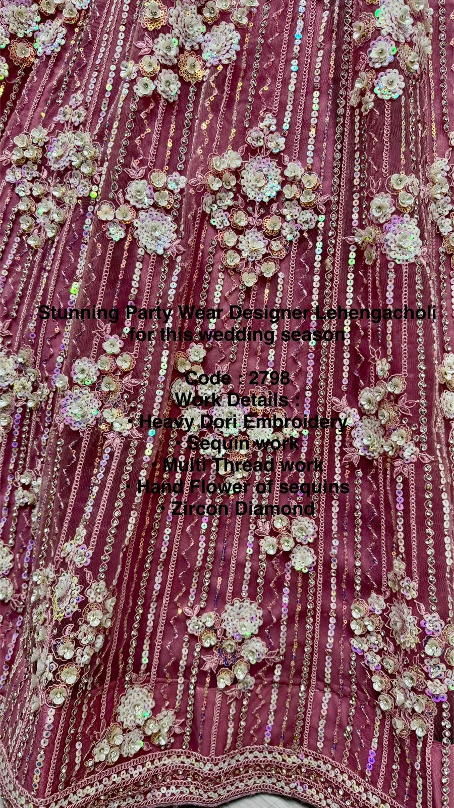 Stunning Party Wear Designer Lehengacholi Ship To Usa