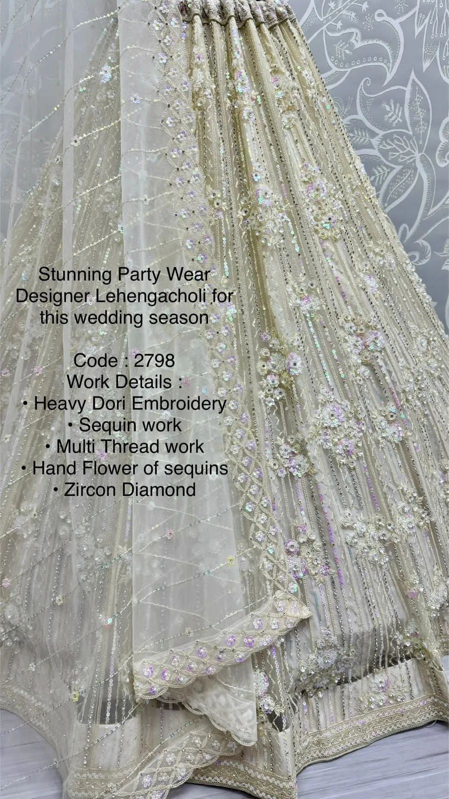Stunning Party Wear Designer Lehengacholi Ship To Usa