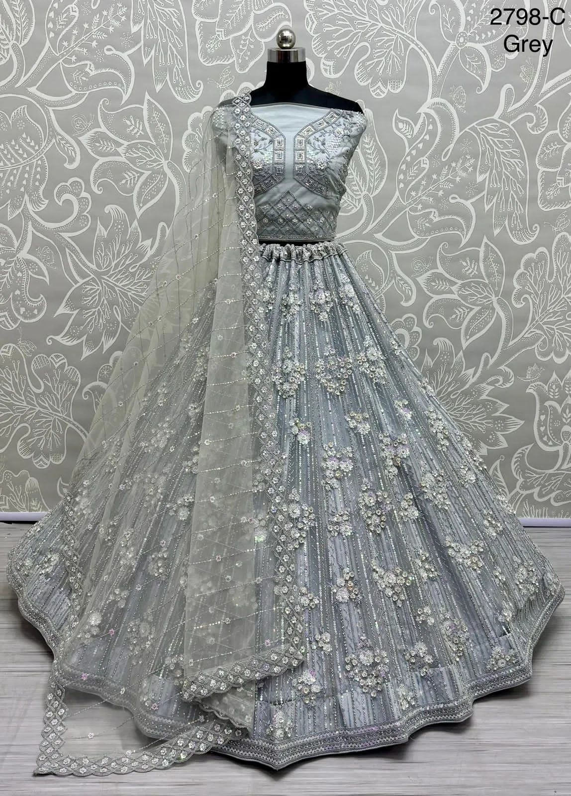 Stunning Party Wear Designer Lehengacholi Ship To Usa