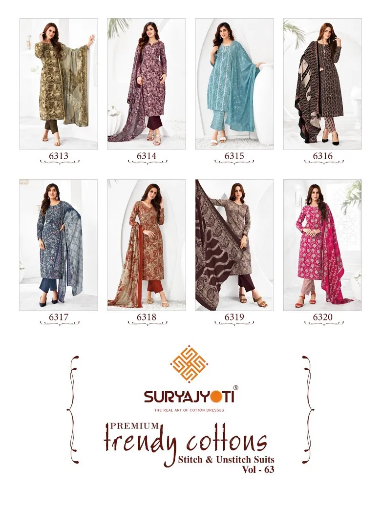 Suryajyoti Trendy Cotton Vol 63