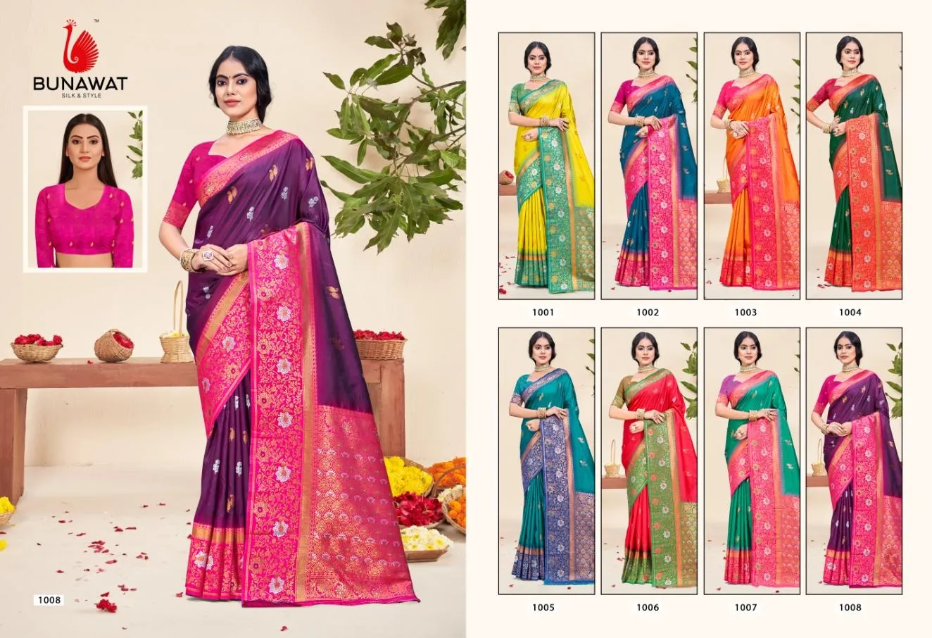 Traditional Silk Designer Saree Bunawat Nirupa Silk Vol-05