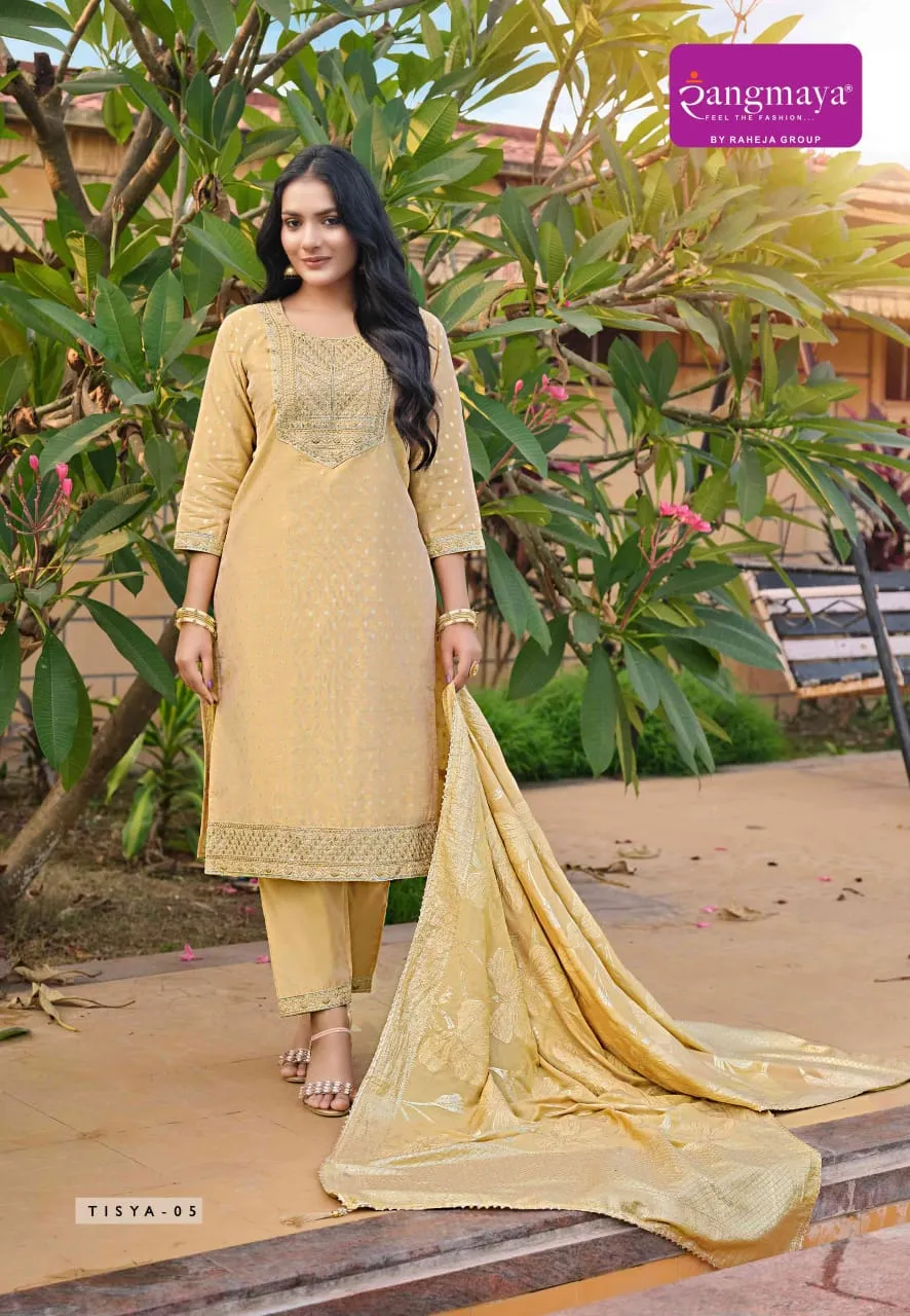 Wedding Ethnic Suits Banarasi Silk Set Rangmaya Tisya
