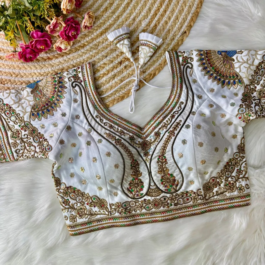 Wedding Wear Silk Readymade Blouse