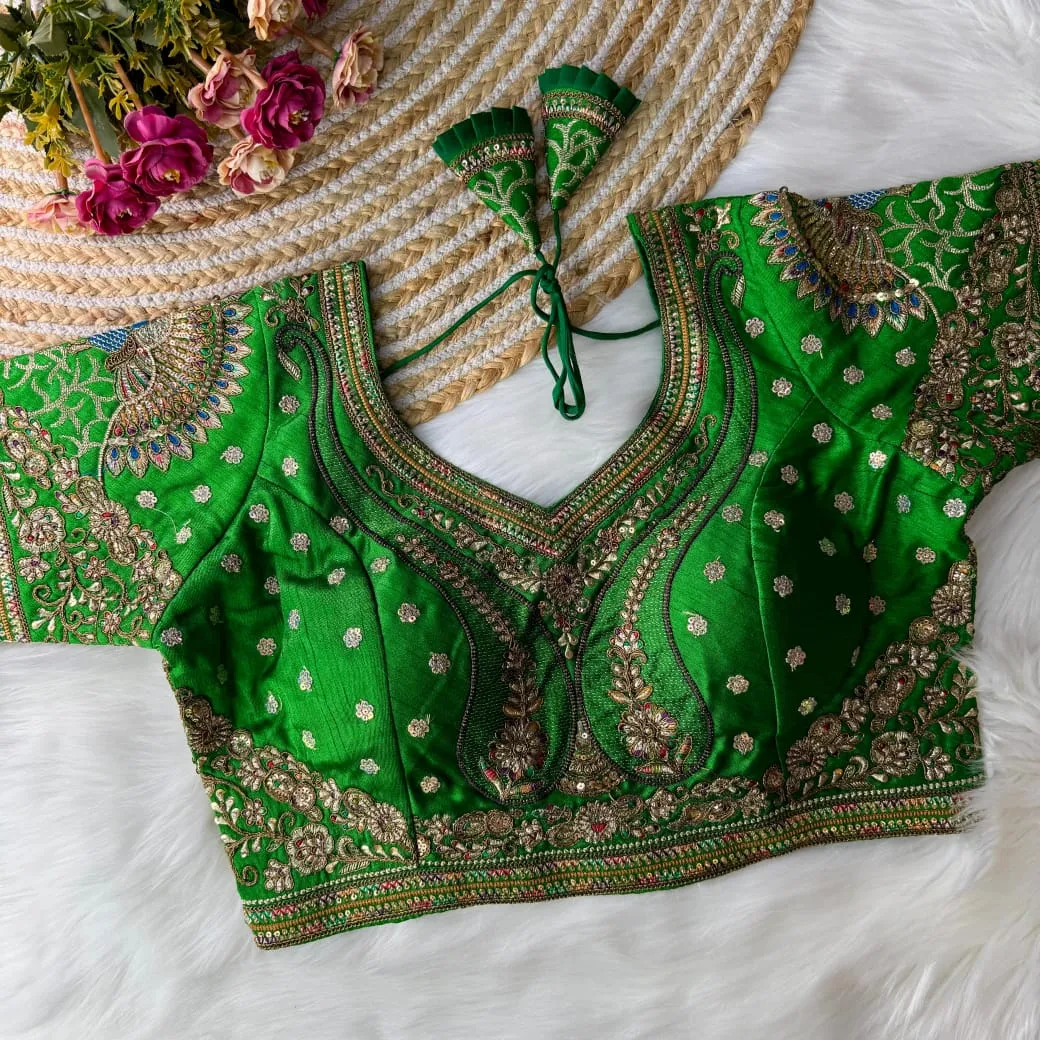 Wedding Wear Silk Readymade Blouse