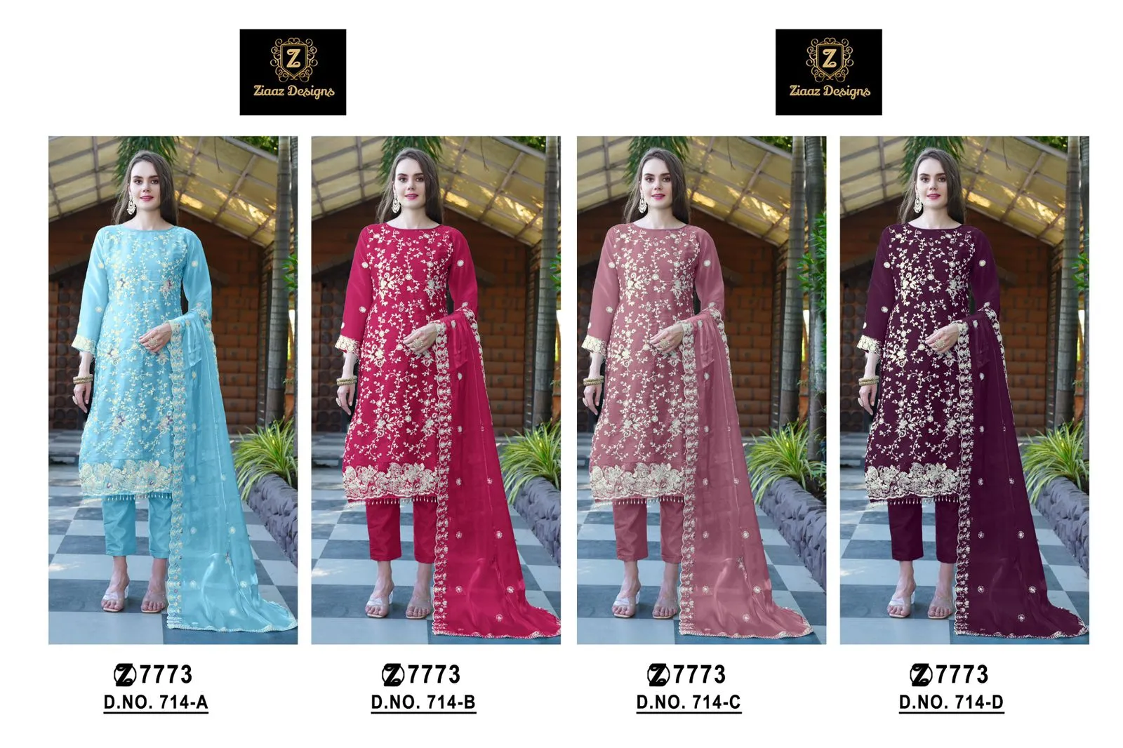 Ziaaz Design Pakistani Jimmy Cho Unstitched Salwar Suit Ethnic Pakistani Suit