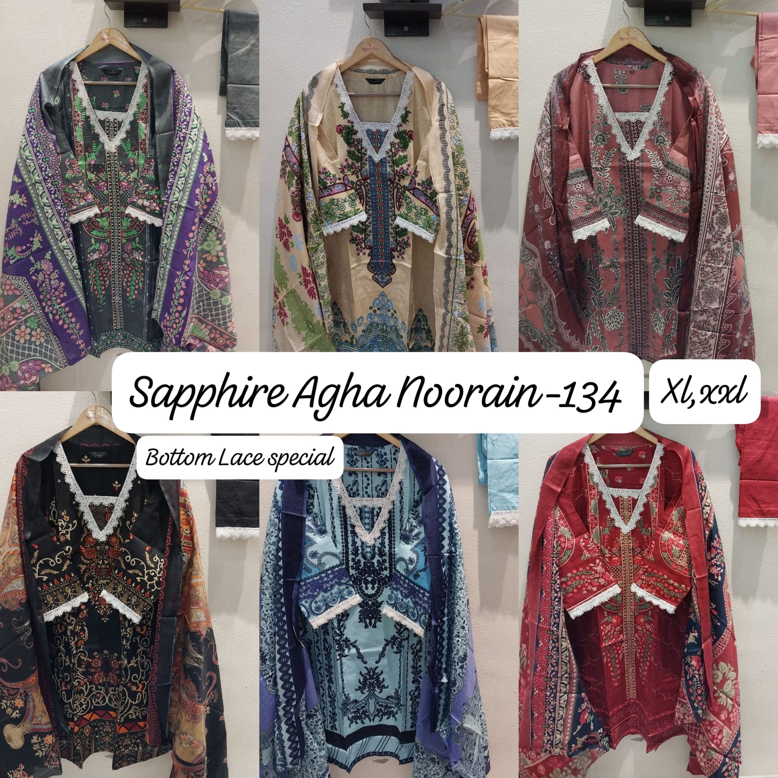 Sapphire Agha Noorain Readymade Cotton Pakistani Dress