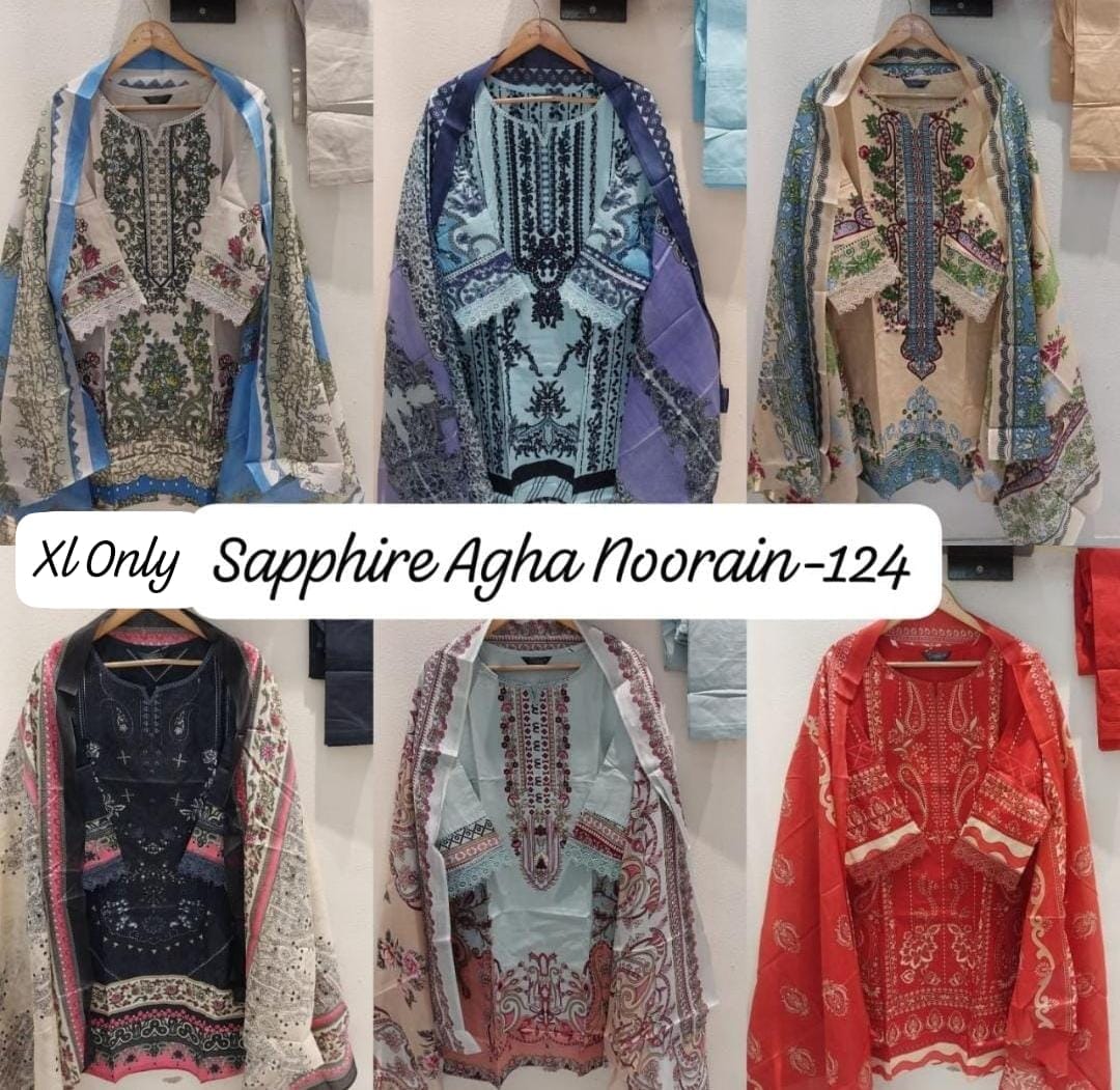 Sapphire Agha Noorain Readymade Cotton Pakistani Dress