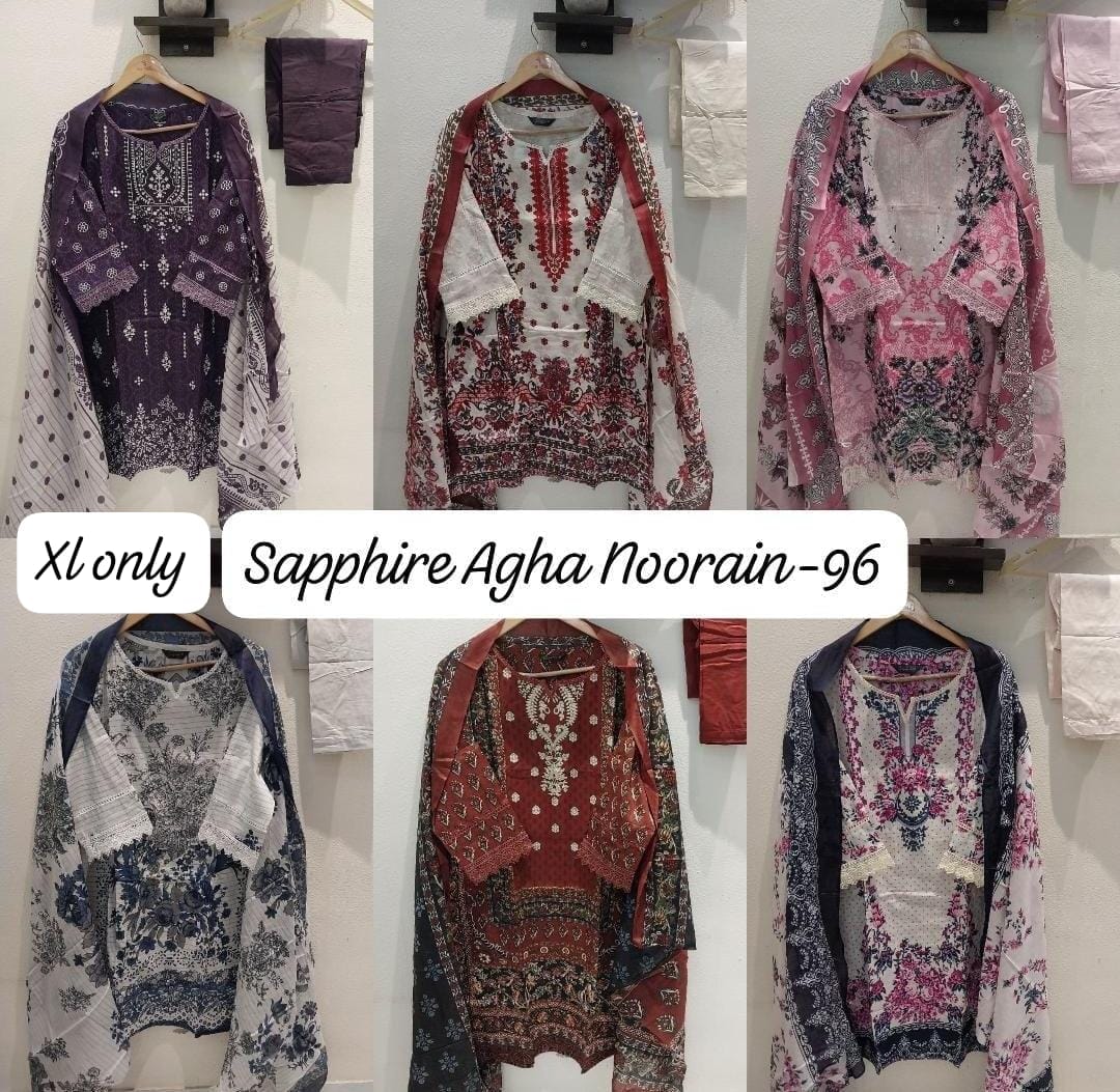 Sapphire Agha Noorain Readymade Cotton Pakistani Dress
