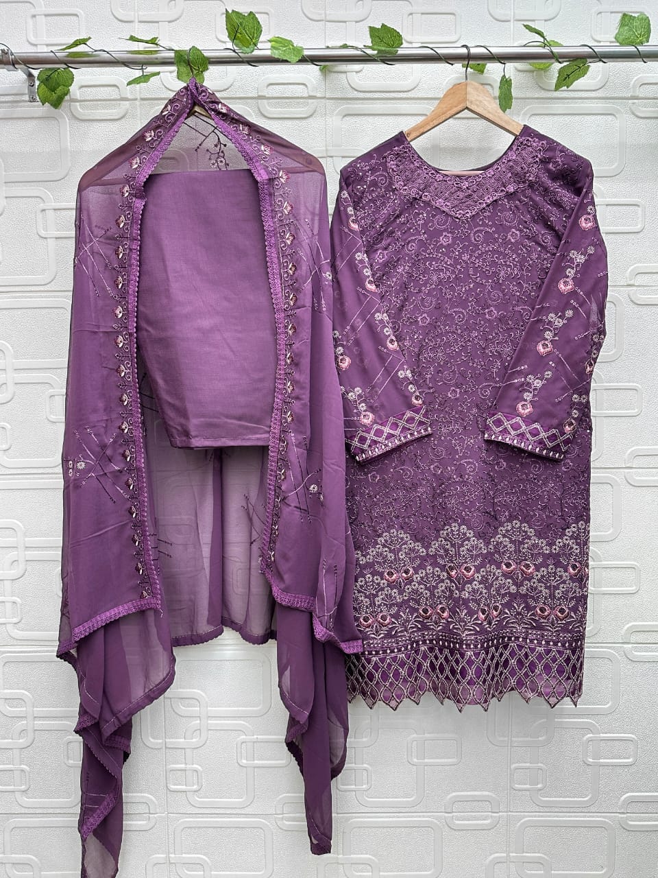 AL-QASR MA117 Readymade Georgette Pakistani Dress Wholesale