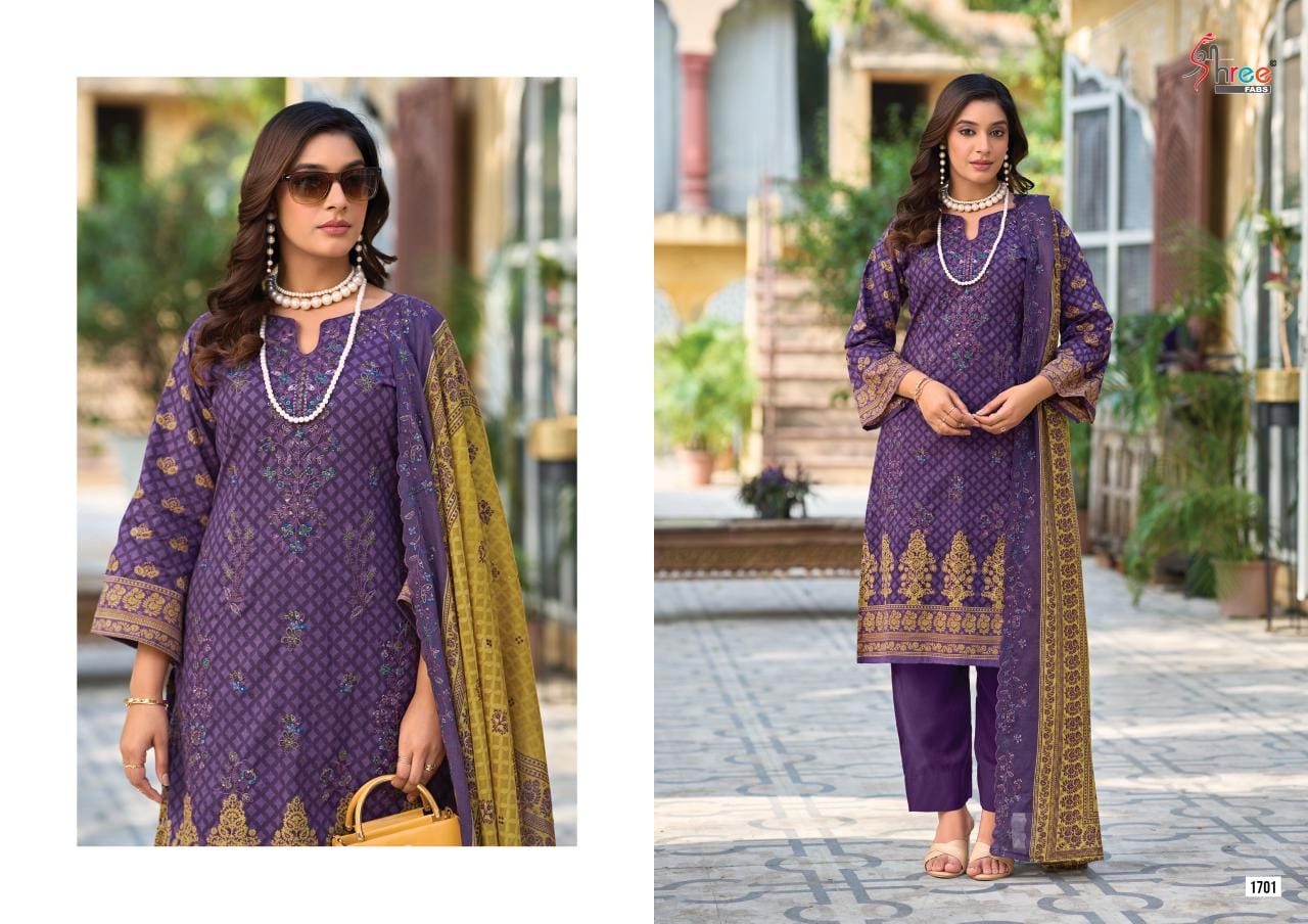 BIN SAEED LAWN COLLECTION VOL-17 Cotton Pakistani Suit Wholesale