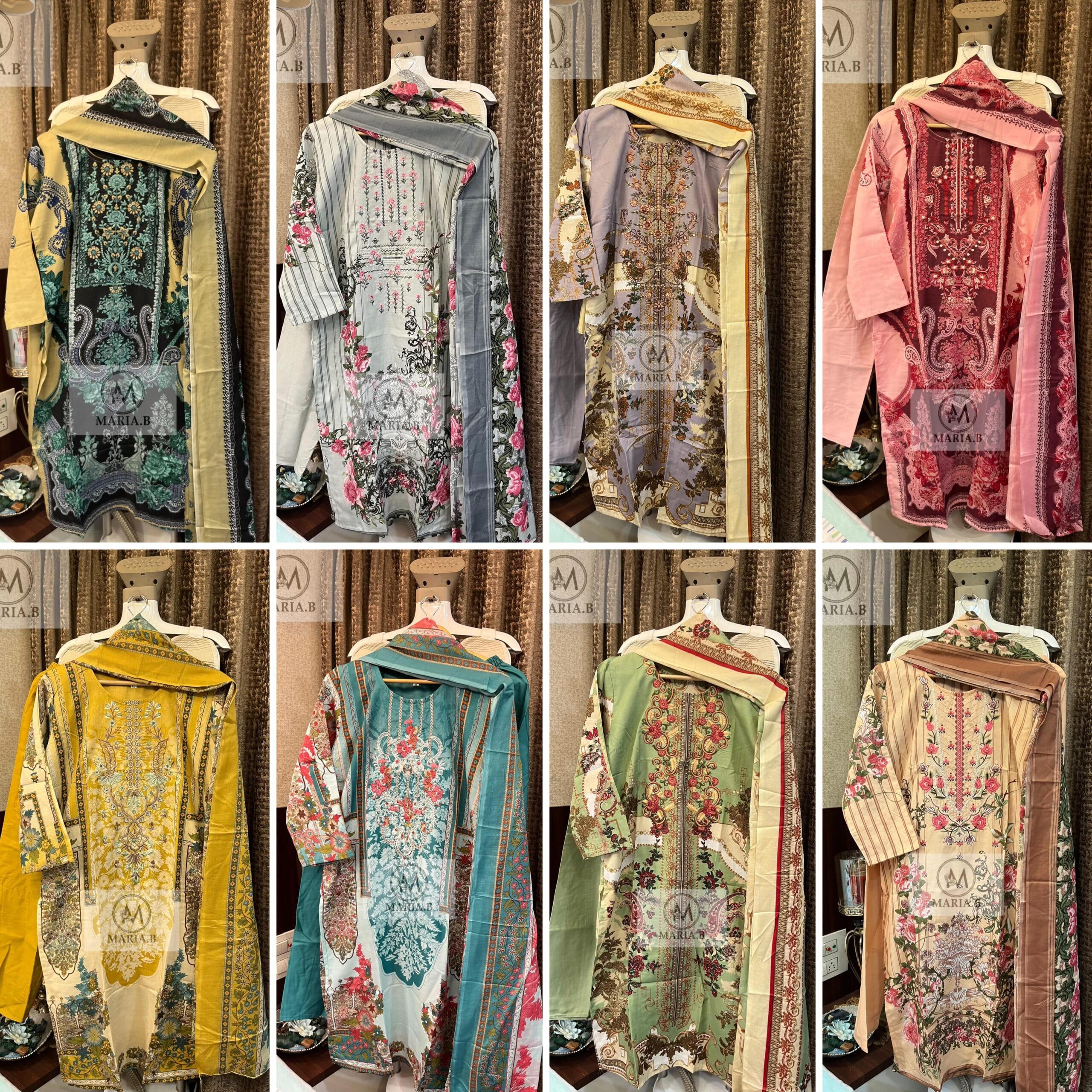 Maria b Stitch Vol15 Pakistani Stitched Cotton Suits