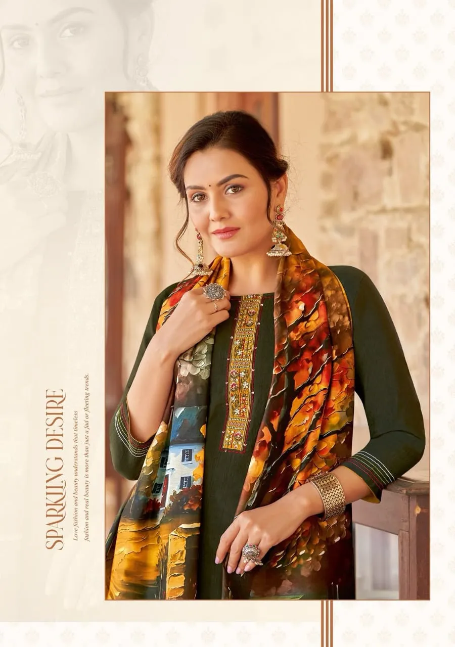 Mitto Rivayat Wholesale 3 Piece kurti Set