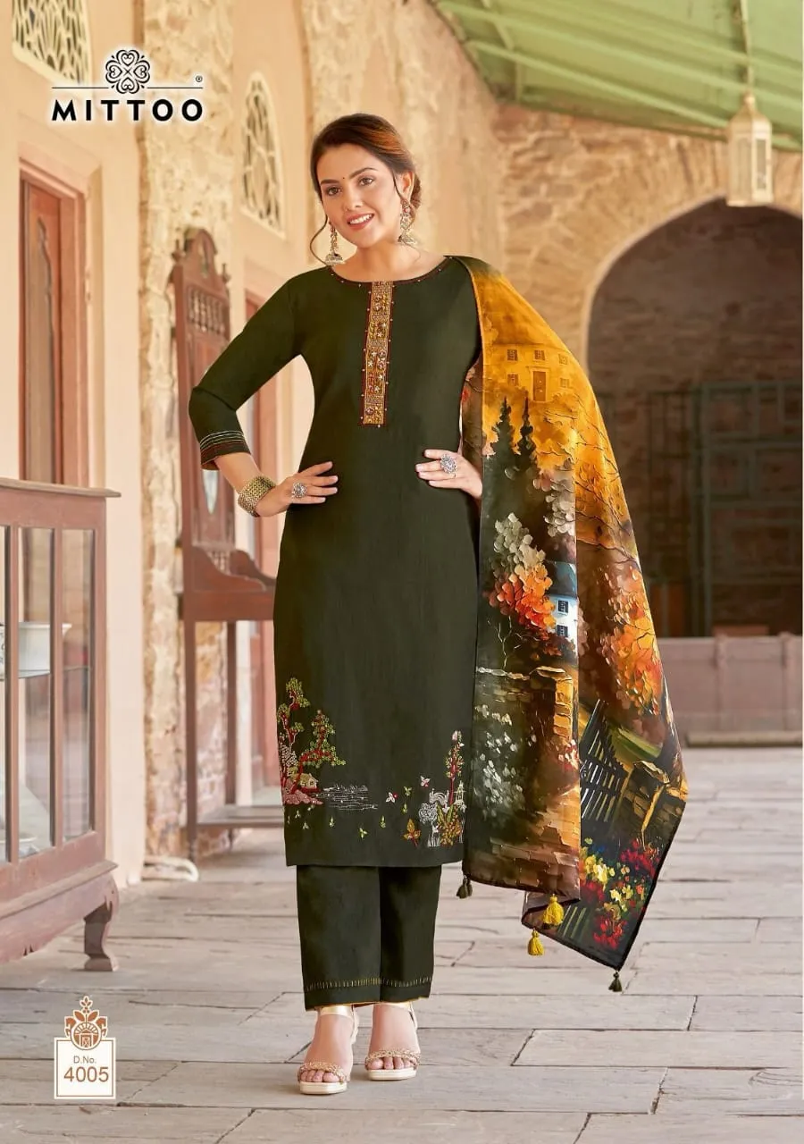 Mitto Rivayat Wholesale 3 Piece kurti Set