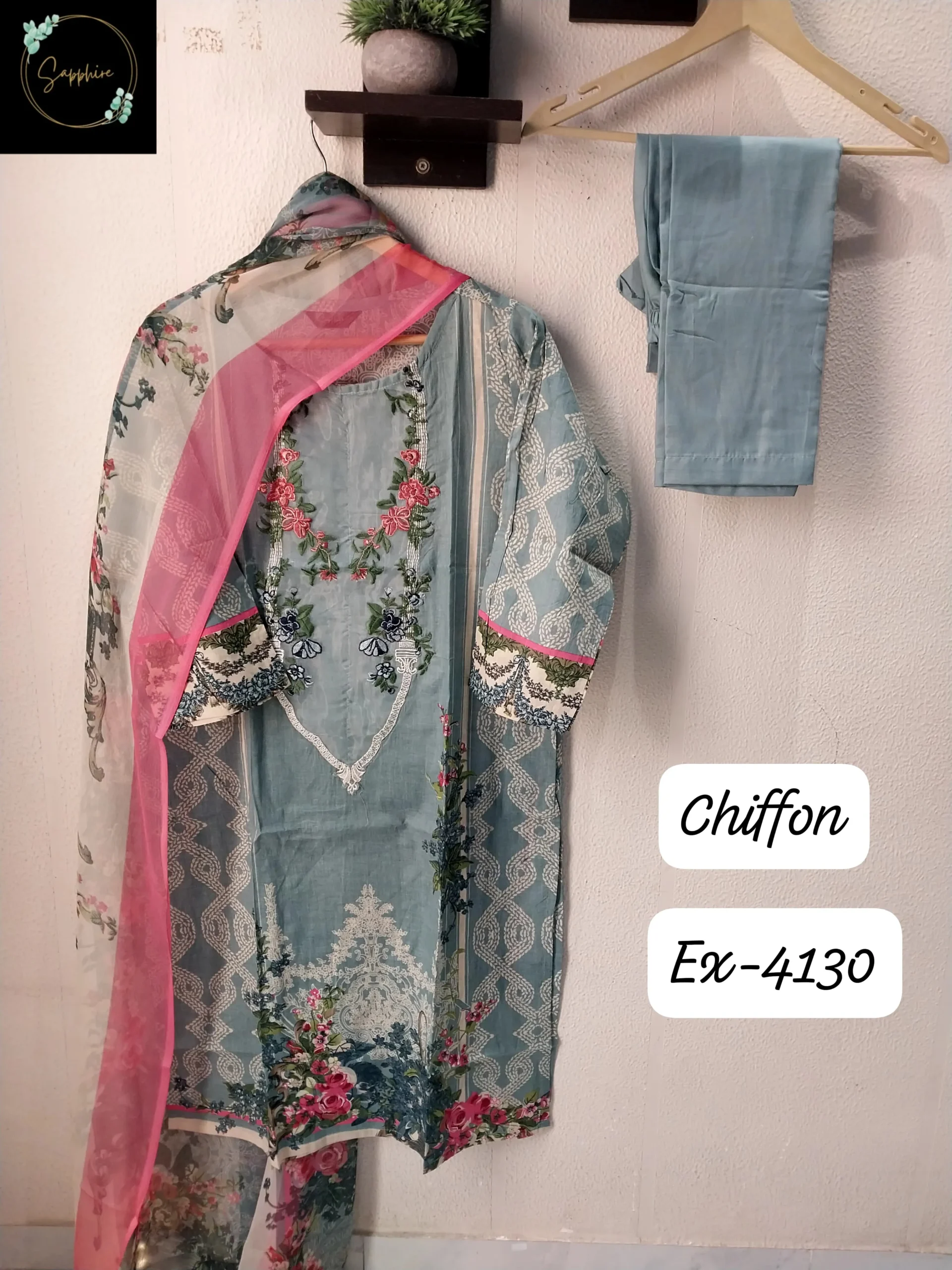 Sapphire Jazmin Superhit-3 Lawn Cotton Readymade Pakistani Suit