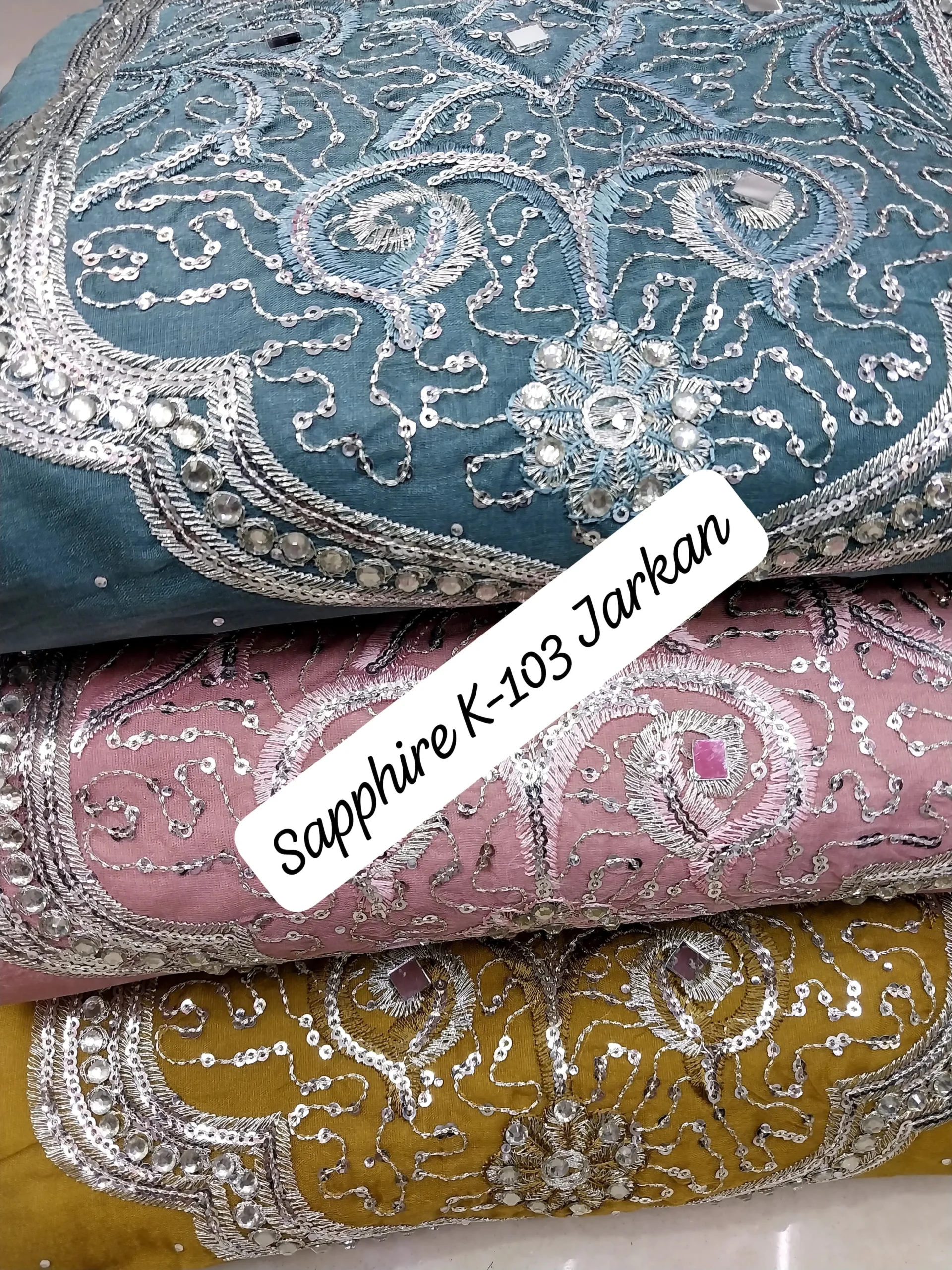 Sapphire K-103 Readymade Organza Pakistani Suit For Eid